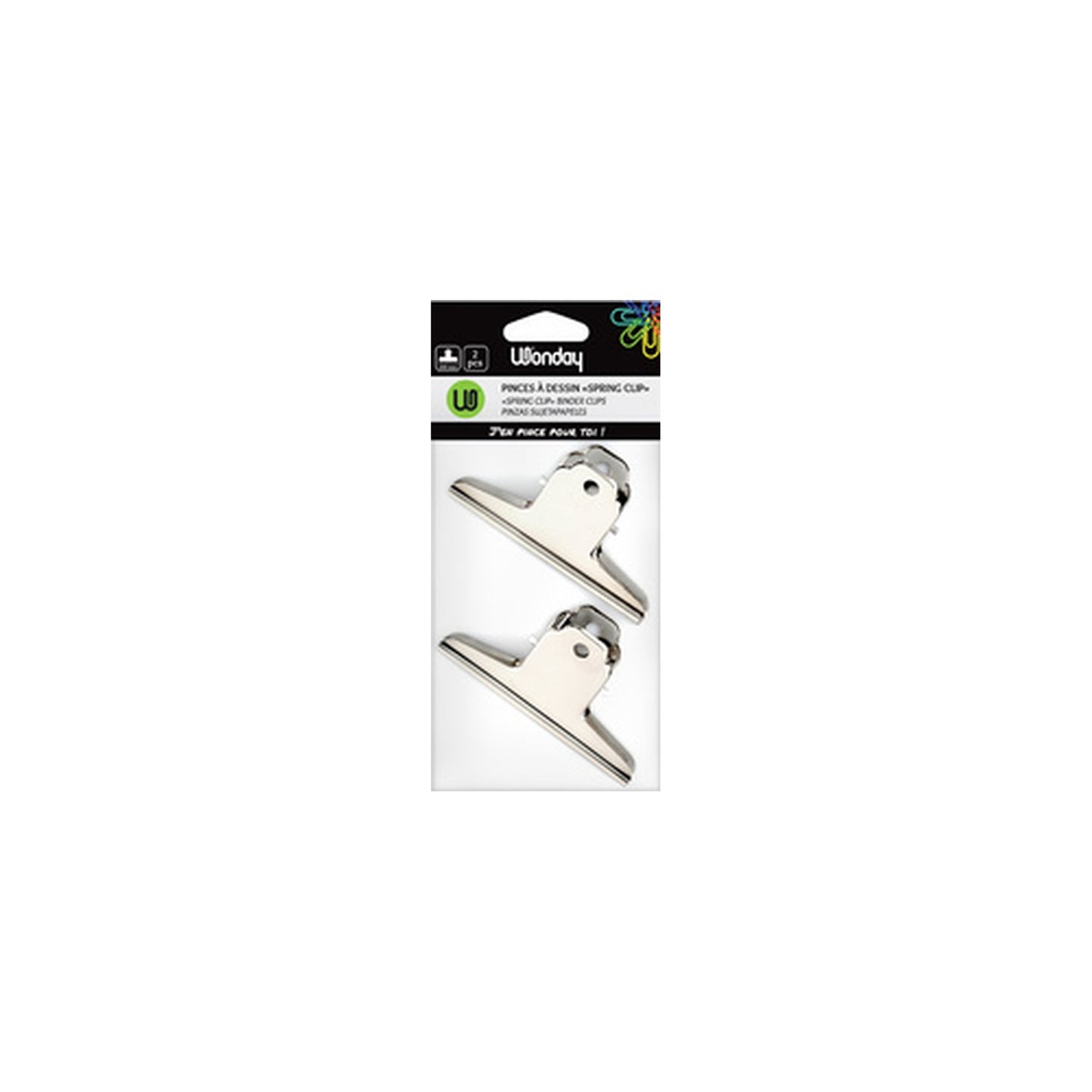 Wonday Pince à dessin "spring clip", métal, largeur: 144 mm