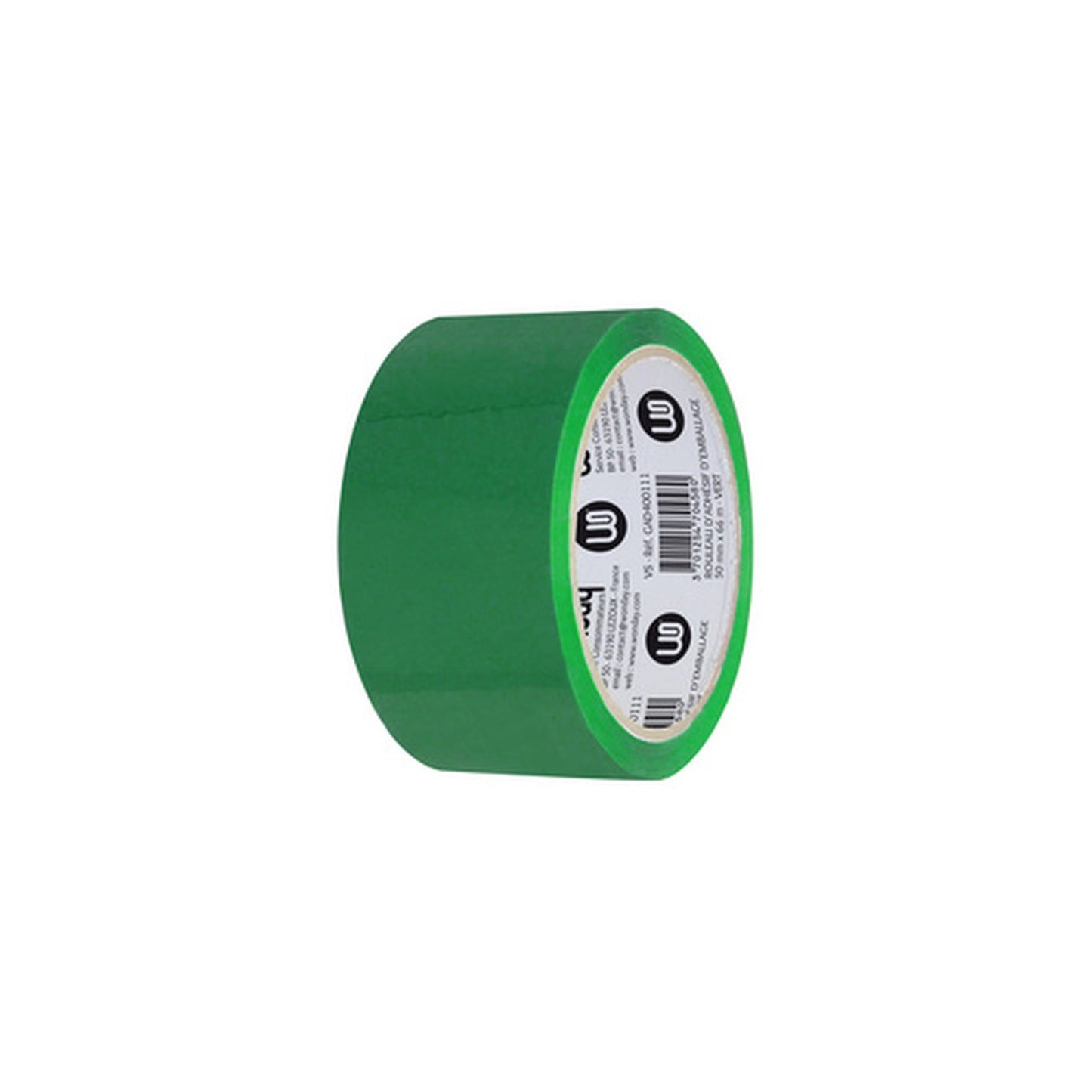 Wonday Ruban adhésif d'emballage, en PP, 50 mm x 66 m, vert