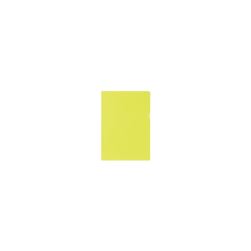 Oxford Pochettes coin Premium, A4, PVC, transparent, jaune
