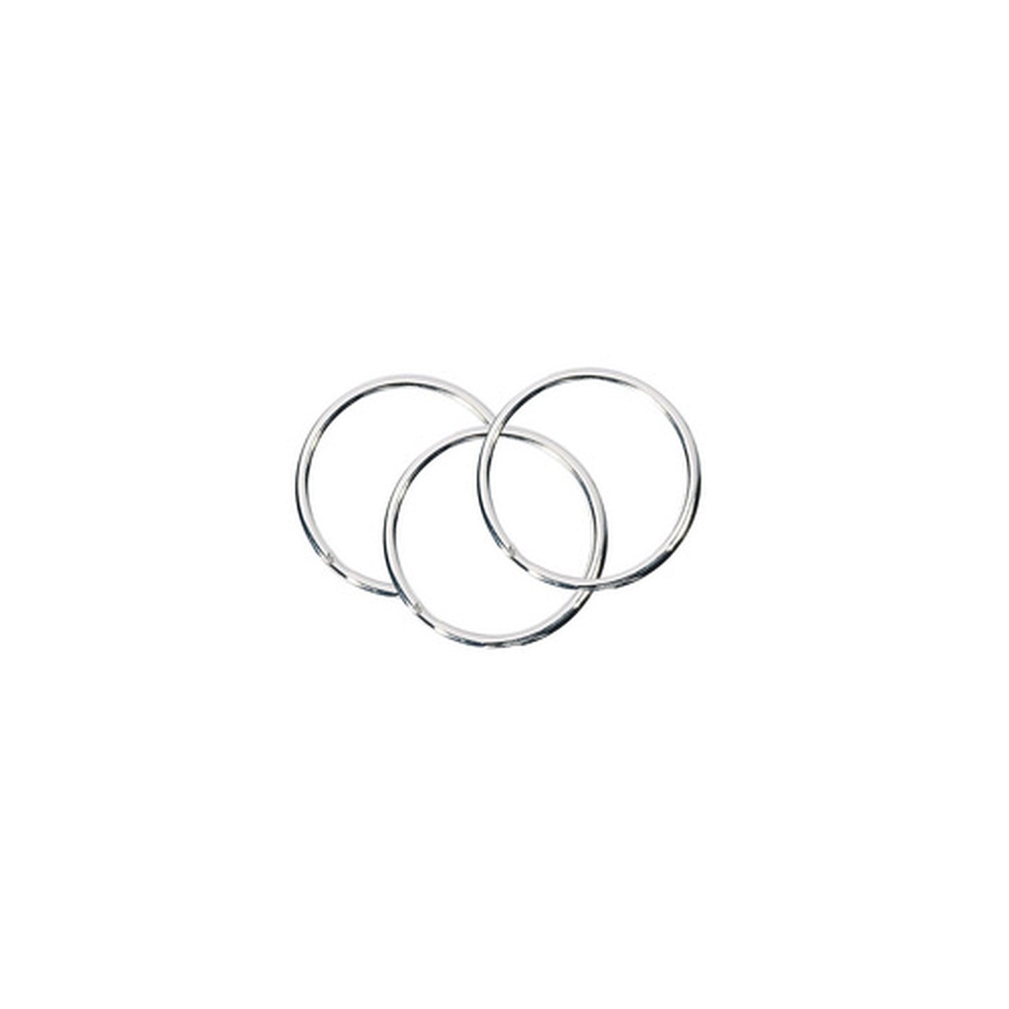 WEDO Anneaux porte-clés en métal, diamètre: 20 mm