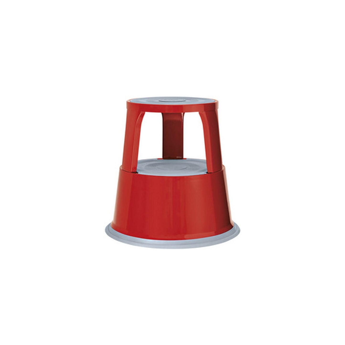 WEDO Tabouret marchepied, en métal, RAL 3000, rouge