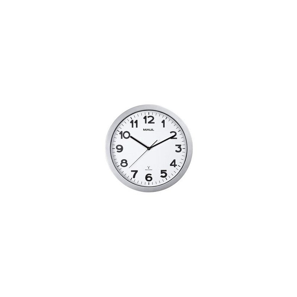 MAUL Horloge murale radioguidée MAULstep, argent