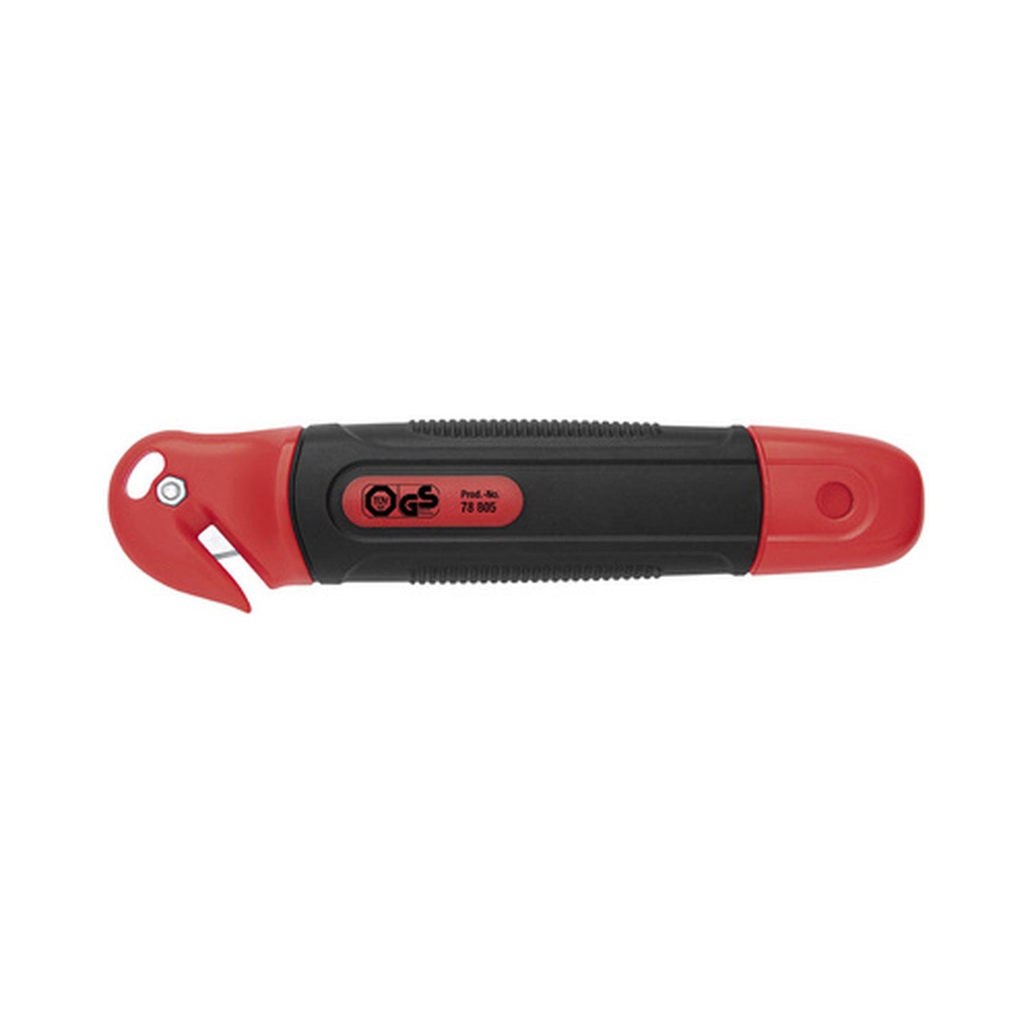 WEDO Cutter de sécurité Standard, lame trapèze, noir/rouge