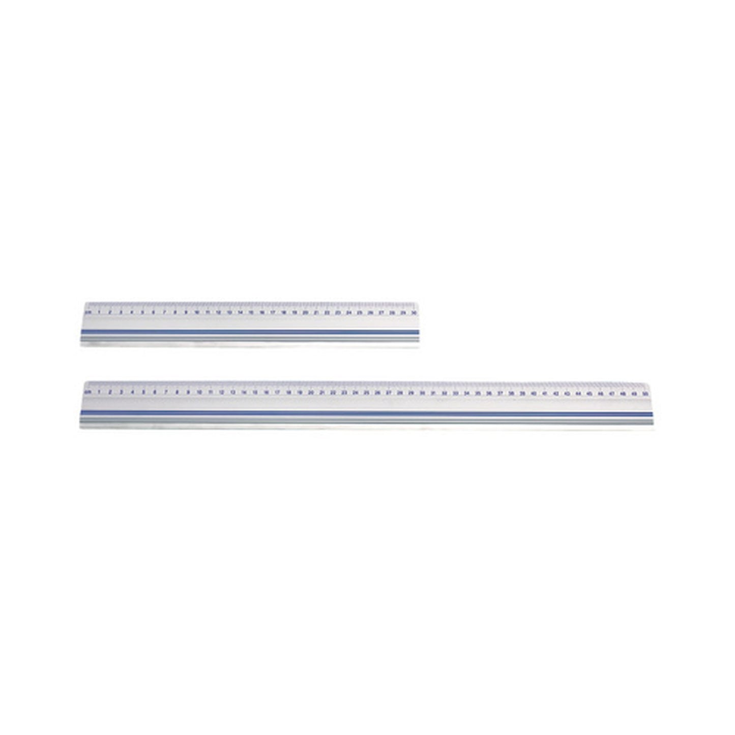 WEDO Règle de coupe, 500 mm, en aluminium, avec bord en