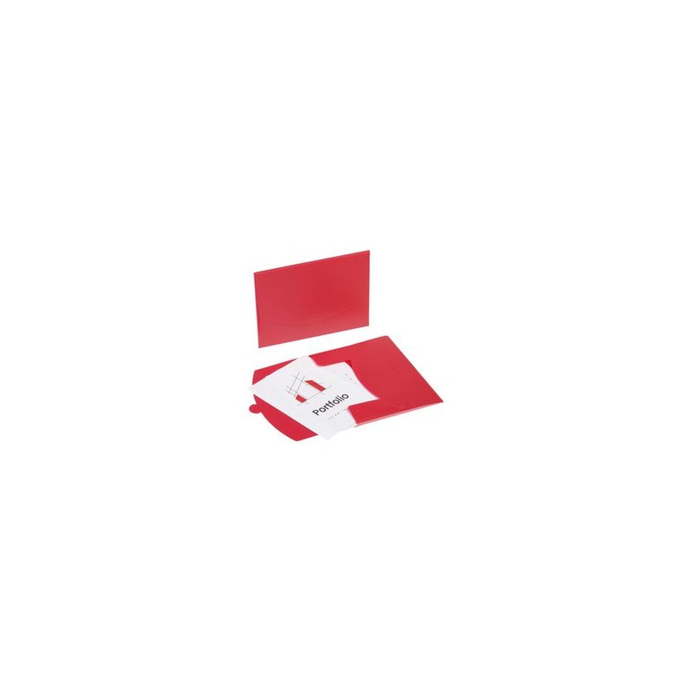 PAGNA Pochette à documents "Wallet", A4, PP, rouge