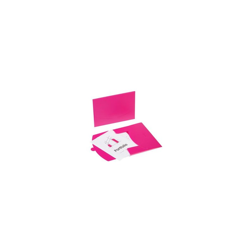 PAGNA Pochette à documents "Wallet", A4, PP, rose sombre