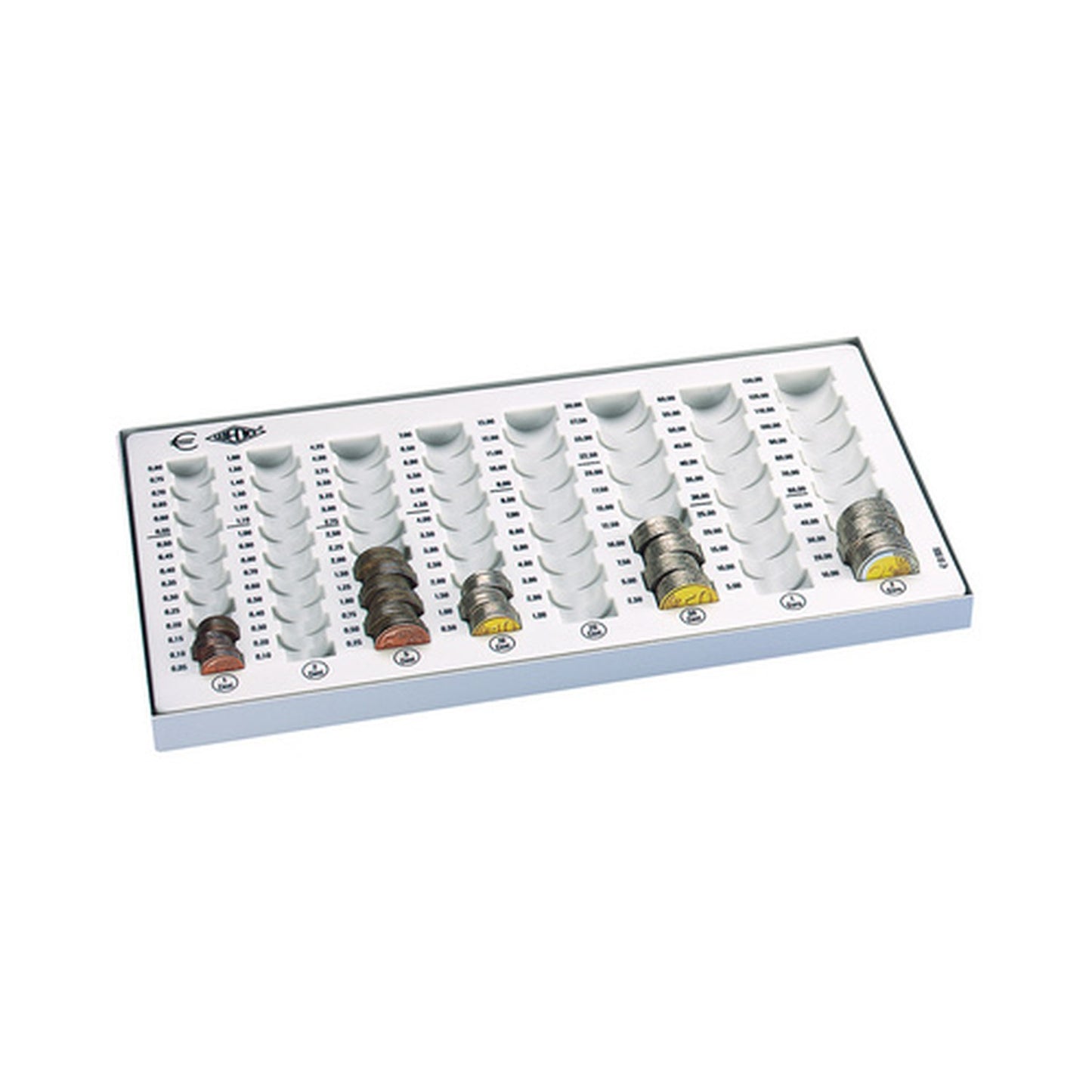 WEDO Monnayeur compact, capacité: 246,40 EUR, gris lumière