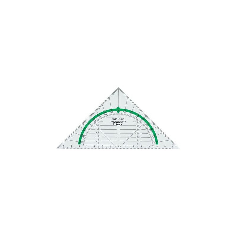 M+R Equerre géométrique "Green Line", hypoténuse: 160 mm