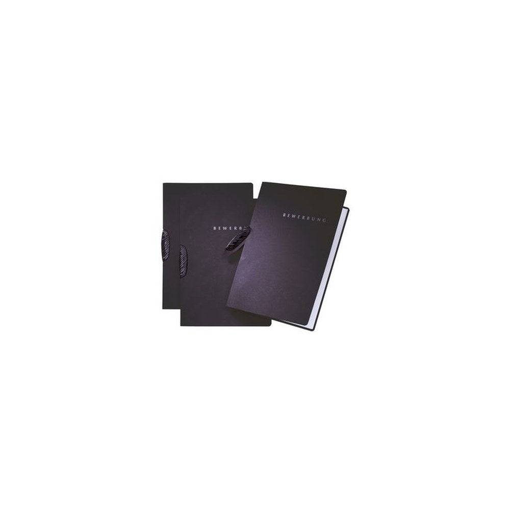PAGNA Bewerbungsmappe "Swing", DIN A4, aus Karton, schwarz