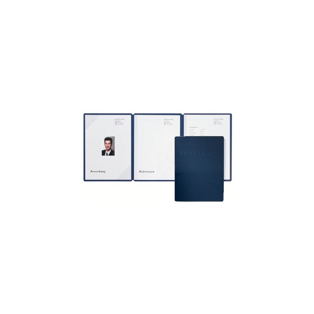 PAGNA Bewerbungsmappe "Square", DIN A4, blau