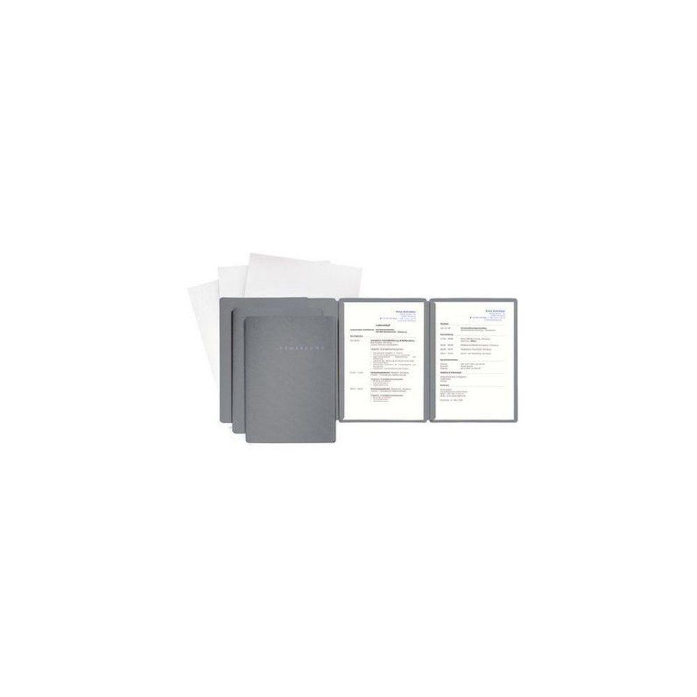 PAGNA Bewerbungs-Set "Special", DIN A4, grau, 3-teilig