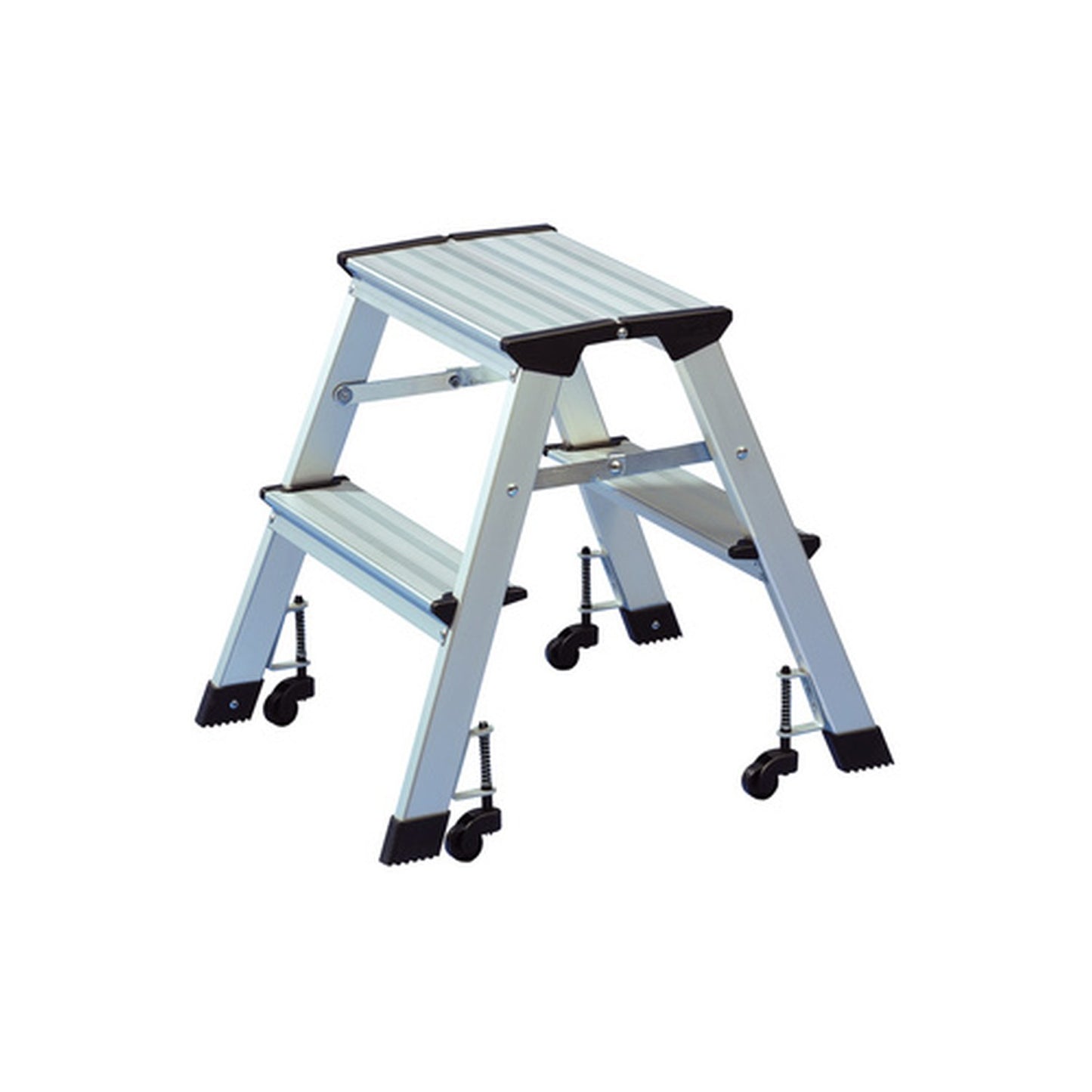 WEDO Escabeau, en aluminium, capacité: 150 kg, 2 x 2 marches