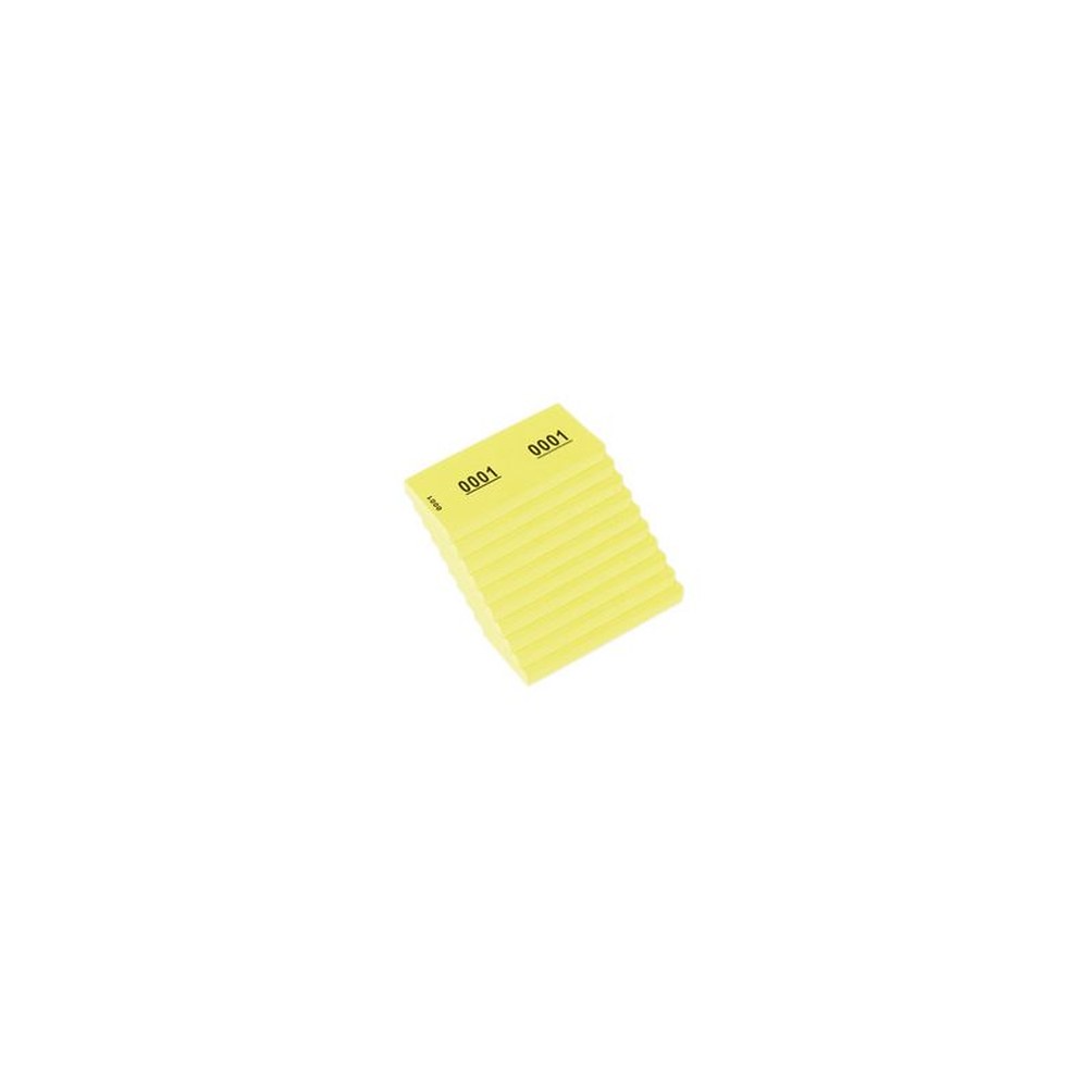 kangaro Bloc numéroté 1-1000, 105 x 42 mm, jaune
