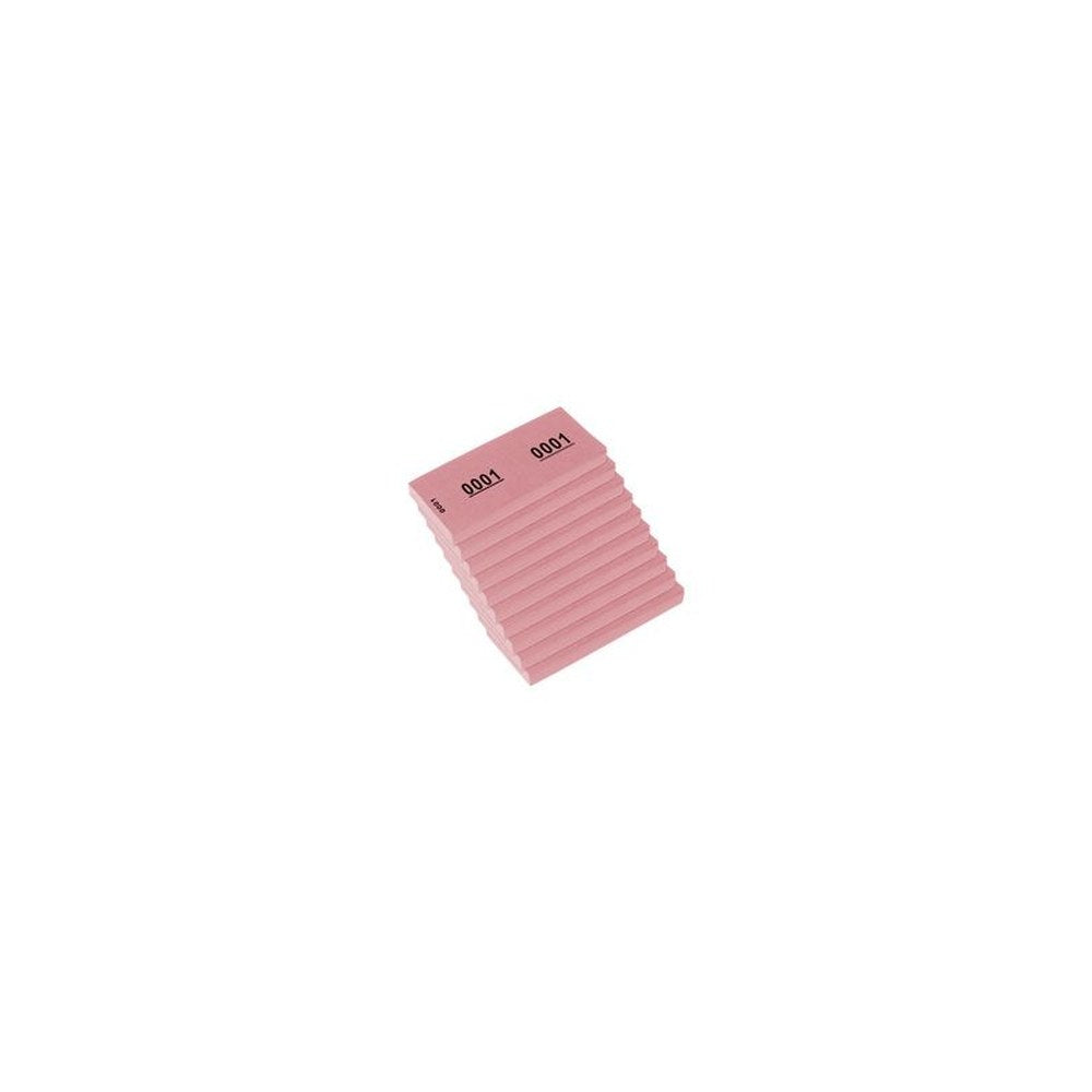 kangaro Bloc numéroté 1-1000, 105 x 42 mm, rose