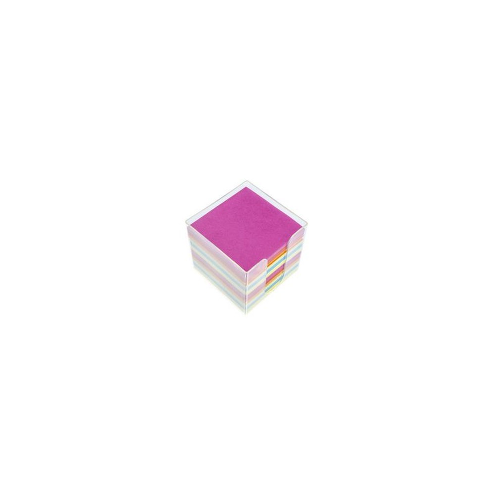 kangaro Zettelbox, transparent, bestückt, 700 Blatt farbig