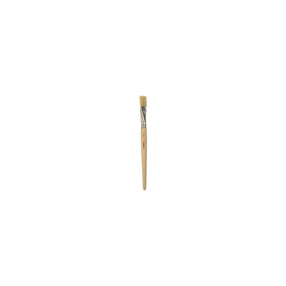 kangaro Borstenpinsel, flach, Größe 24, unlackiertes Holz