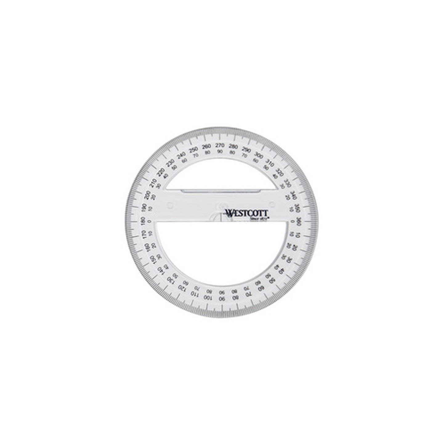 WESTCOTT Rapporteur circulaire 360 degrés, 100 mm