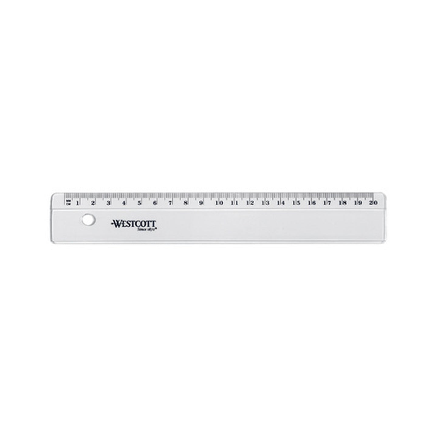 WESTCOTT Règle plate, en plastique, longueur: 500 mm