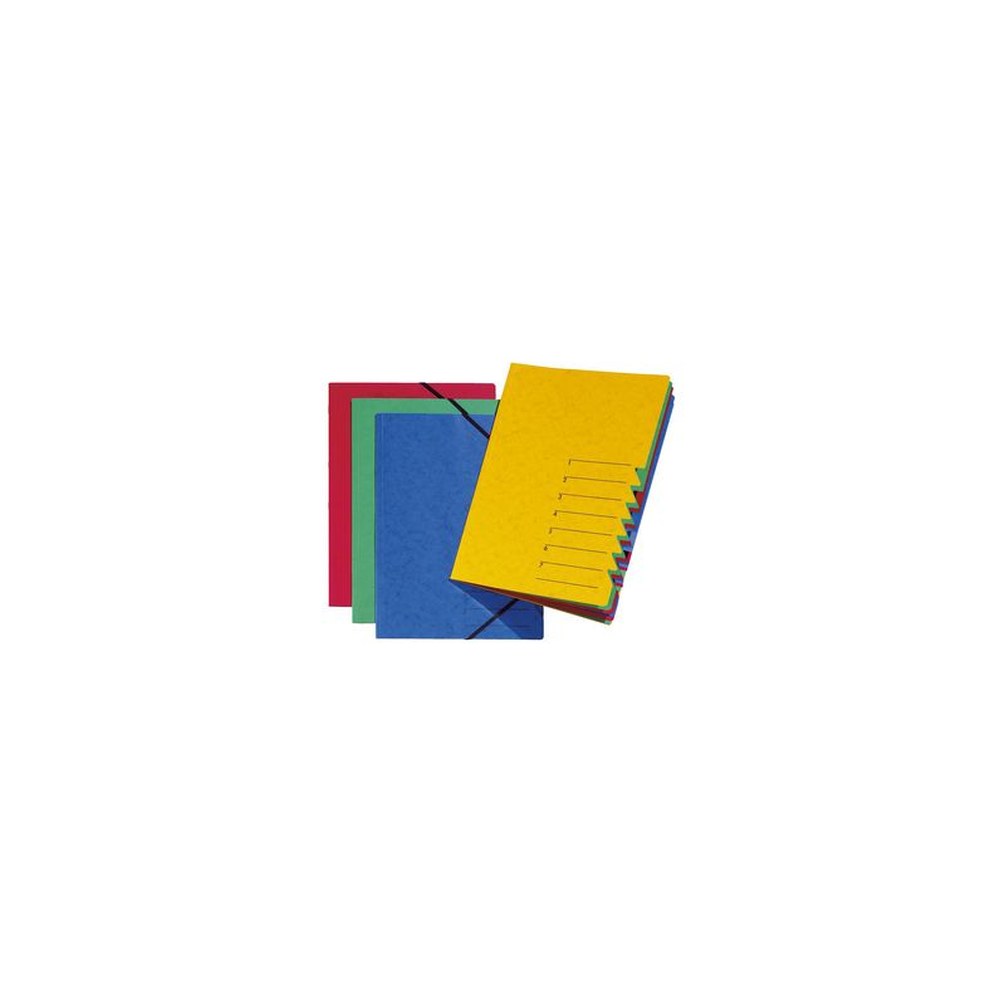 PAGNA trieur "EASY", A4, carton, 7 compartiments, bleu