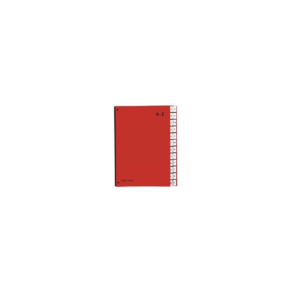 PAGNA Pultordner Color, DIN A4, A - Z, 24 Fächer, rot