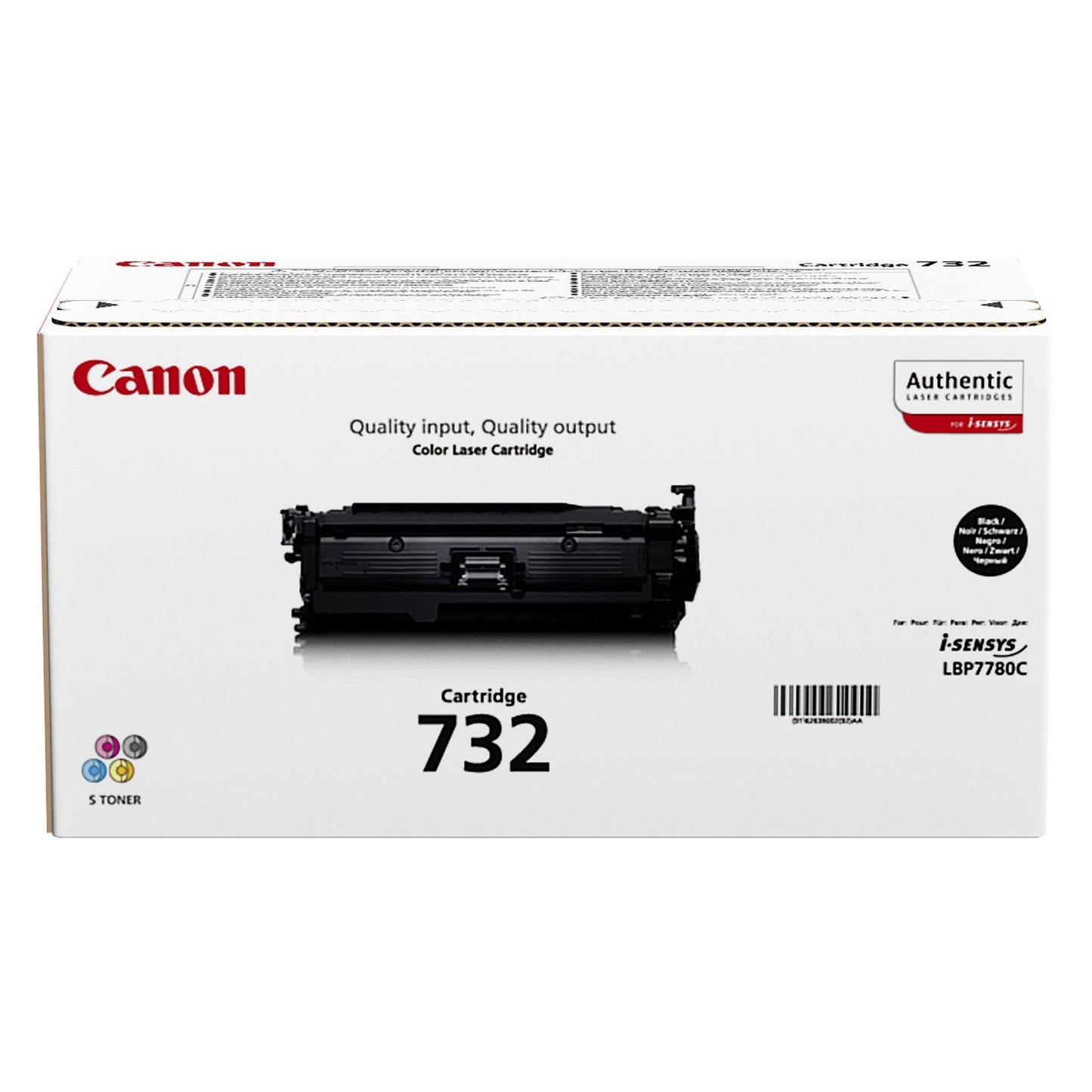 Toner d'origine Canon 6263B002 / 732BK - noir