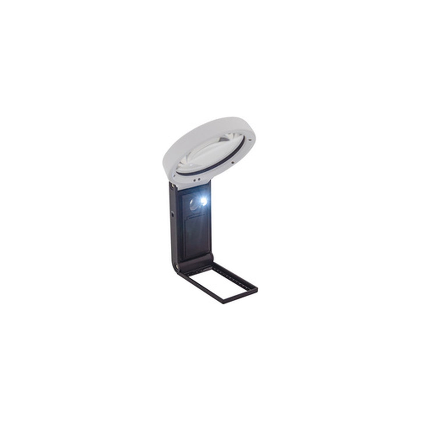 WEDO Loupe UV avec lumière LED et pied pliable, noir/blanc