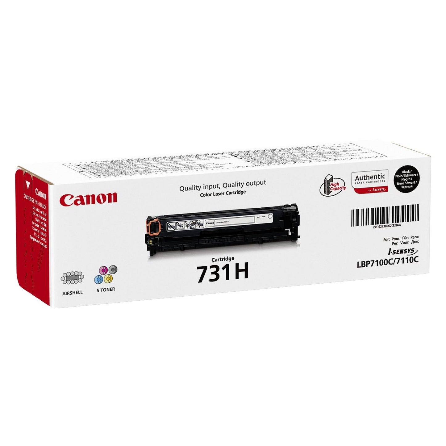 Toner d'origine Canon 6273B002 / 731H - noir