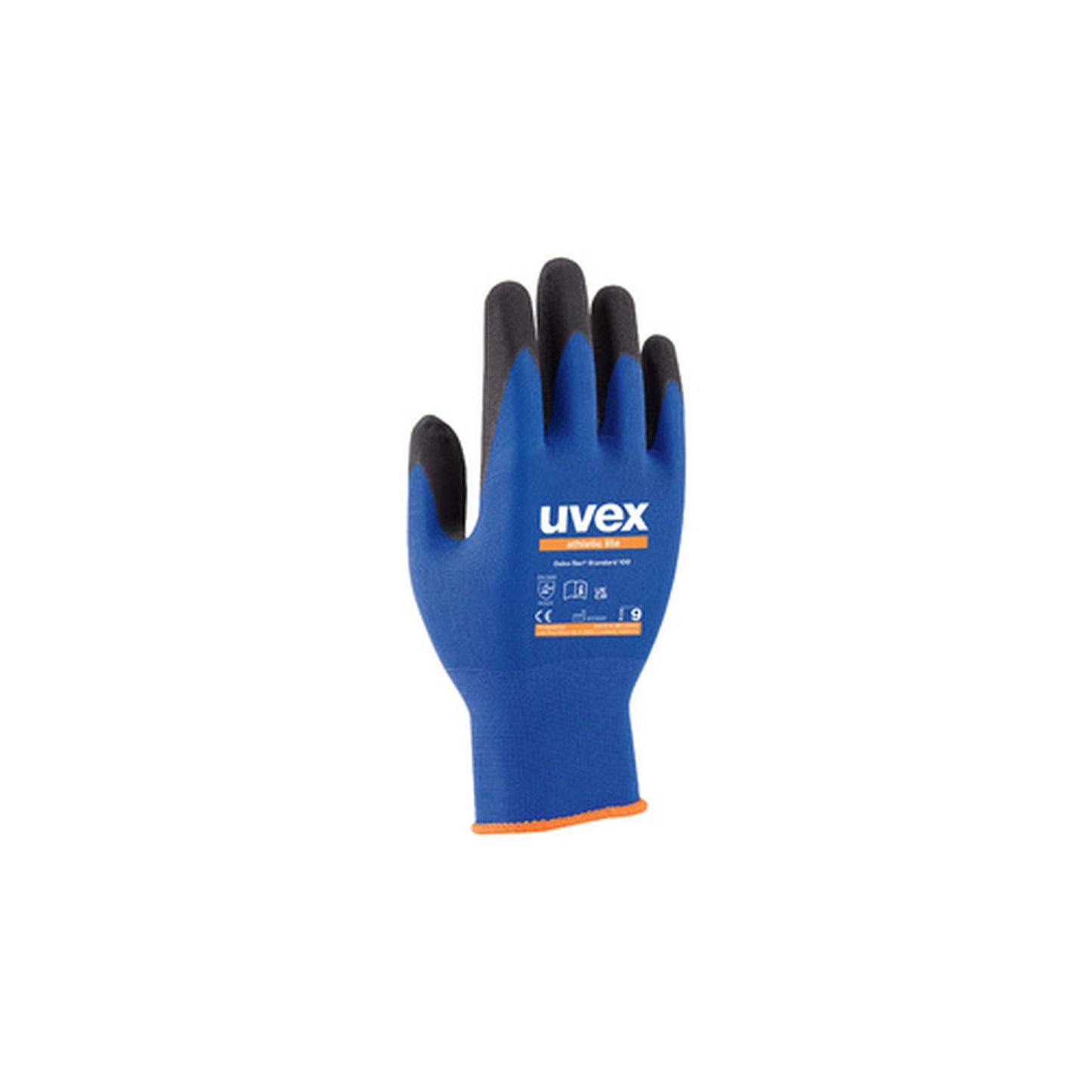 uvex Gants de travail athletic lite, bleu/anthracite, T. 10 x10