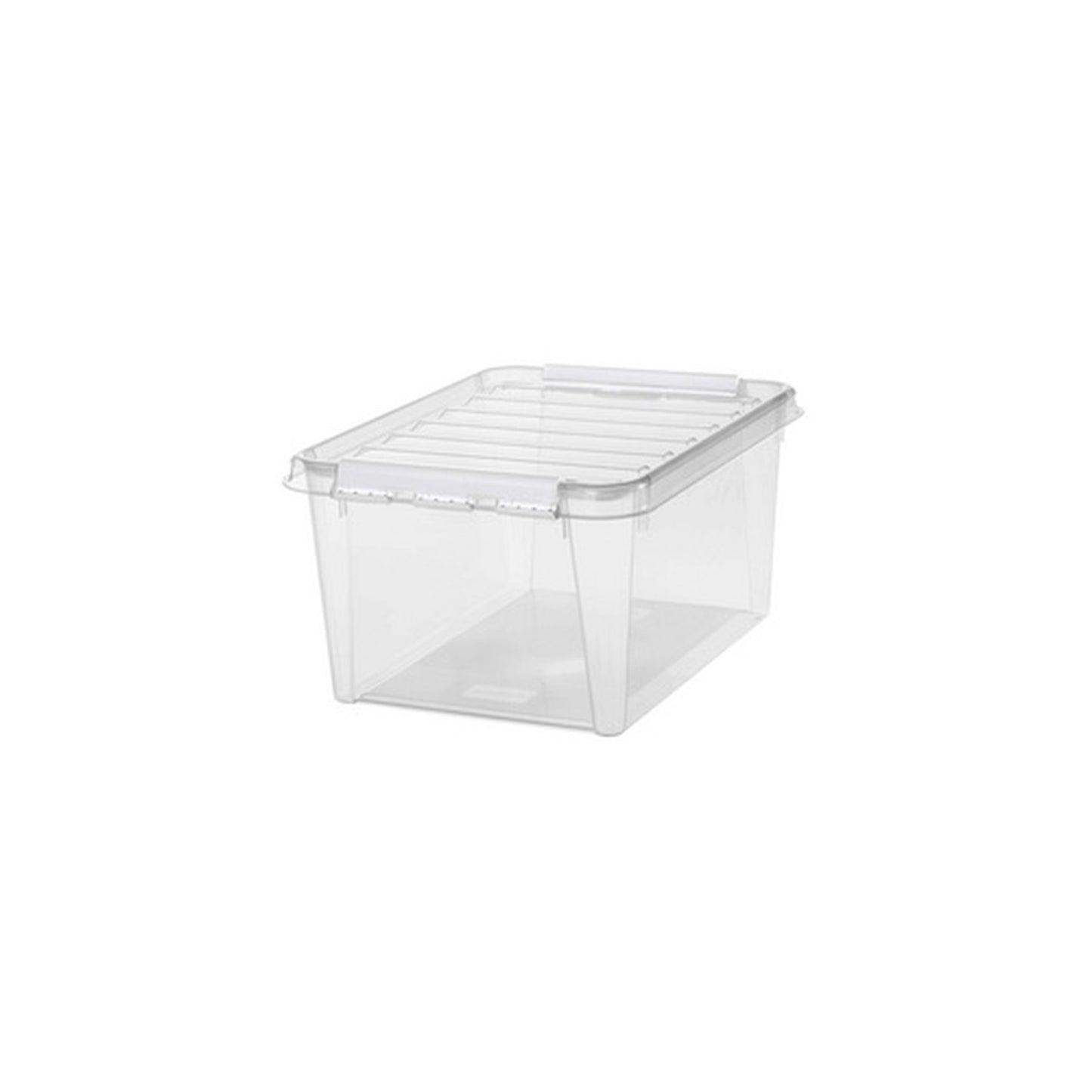 SmartStore Boîte de rangement CLASSIC 31 L, clips: blanc