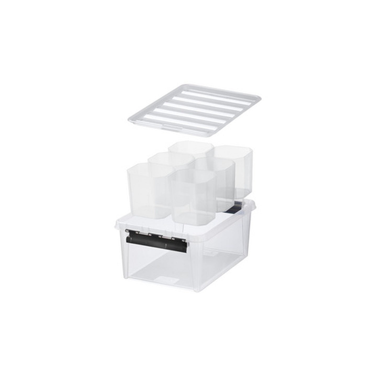 SmartStore Boîte de rangement CLASSIC 14 L + inserts, noir