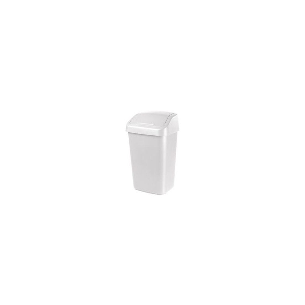 orthex Poubelle à couvercle basculant, 25 litres, blanc