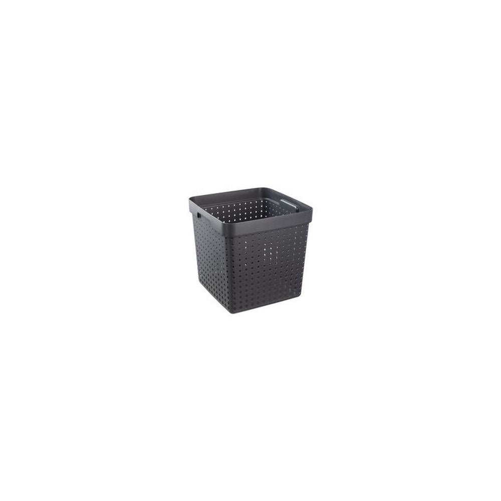 NHG Bac de rangement SEOUL BASKET XL, PP, noir