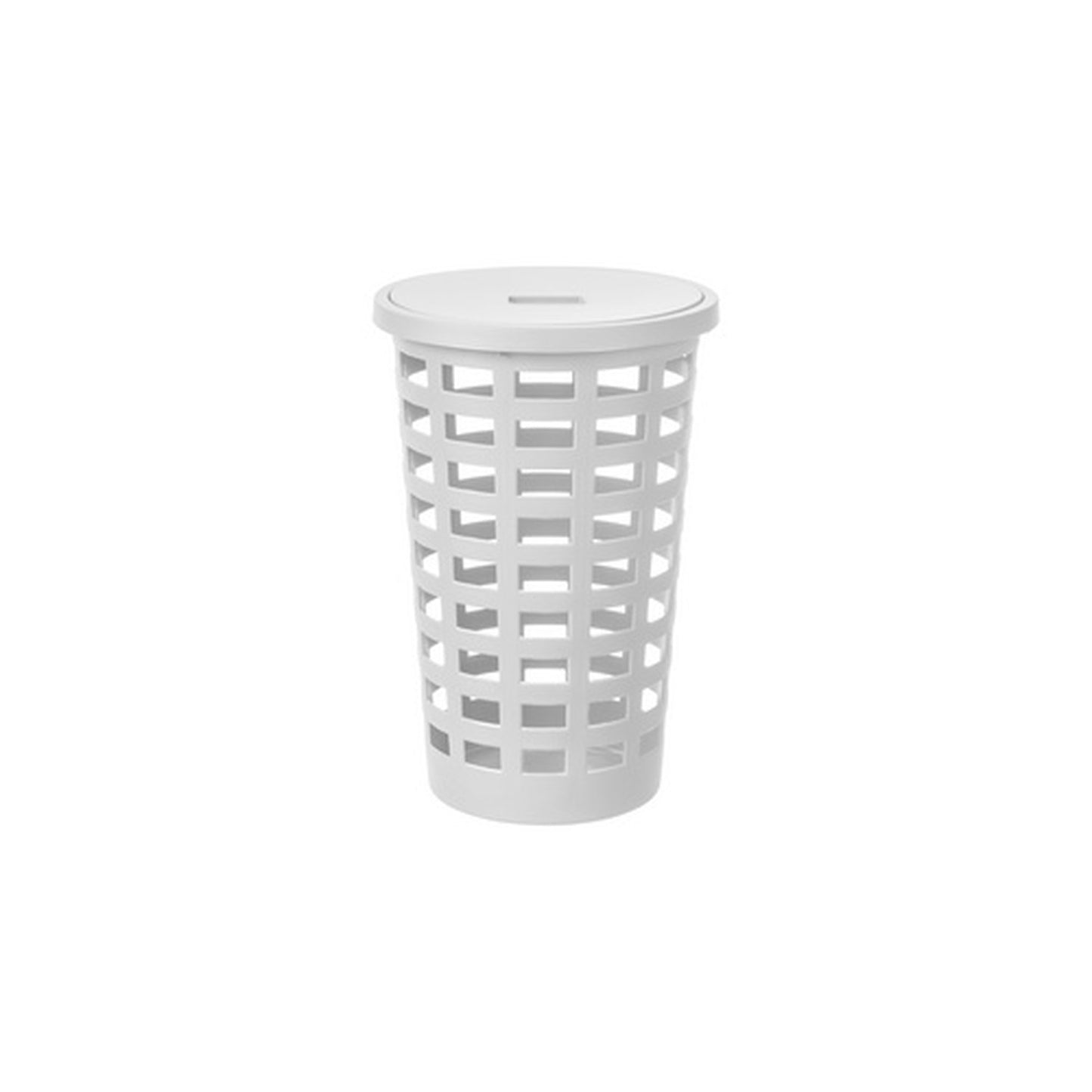plast team Panier à linge BOSTON, 54 litres, rond, blanc