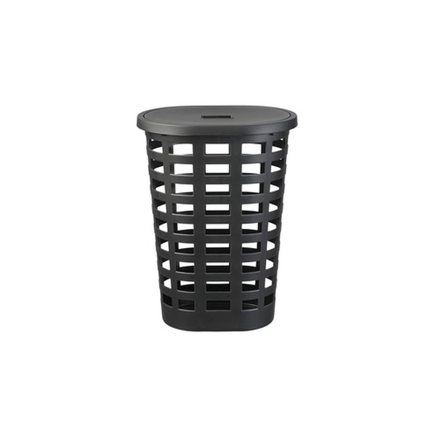 plast team Panier à linge BOSTON, 54 litres, ovale, noir