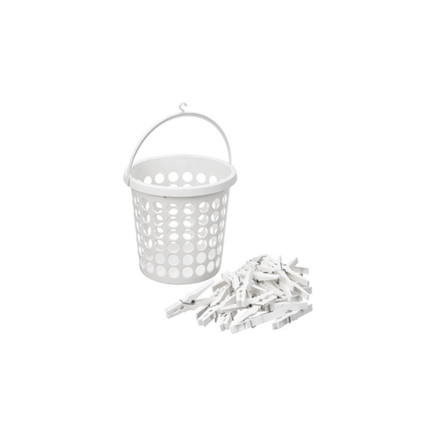 plast team Corbeille pour pinces à linge SPRINGFIELD, blanc