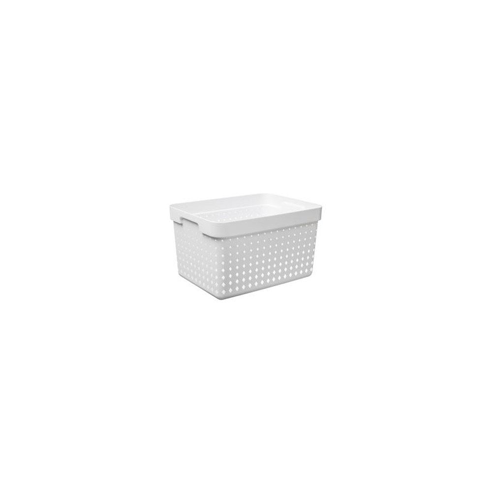 NHG Bac de rangement SEOUL BASKET L, PP, blanc