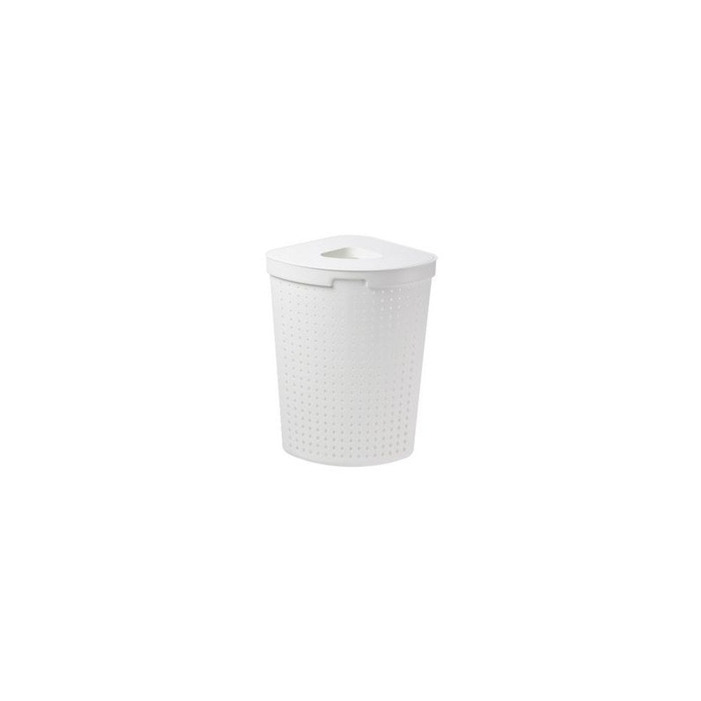 NHG Panier à linge SEOUL, 62 litres, triangulaire, blanc