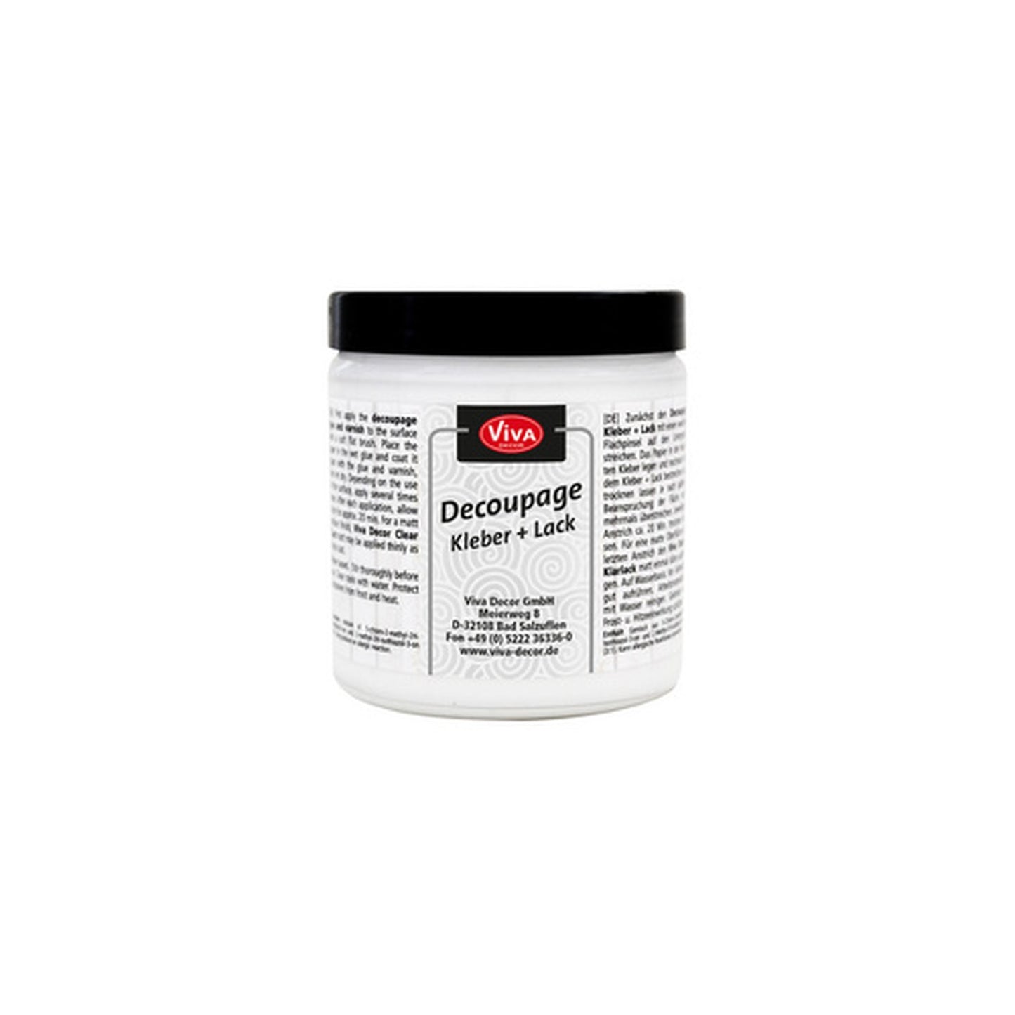 ViVA DECOR Découpage Colle + Vernis, transparent, 250 ml
