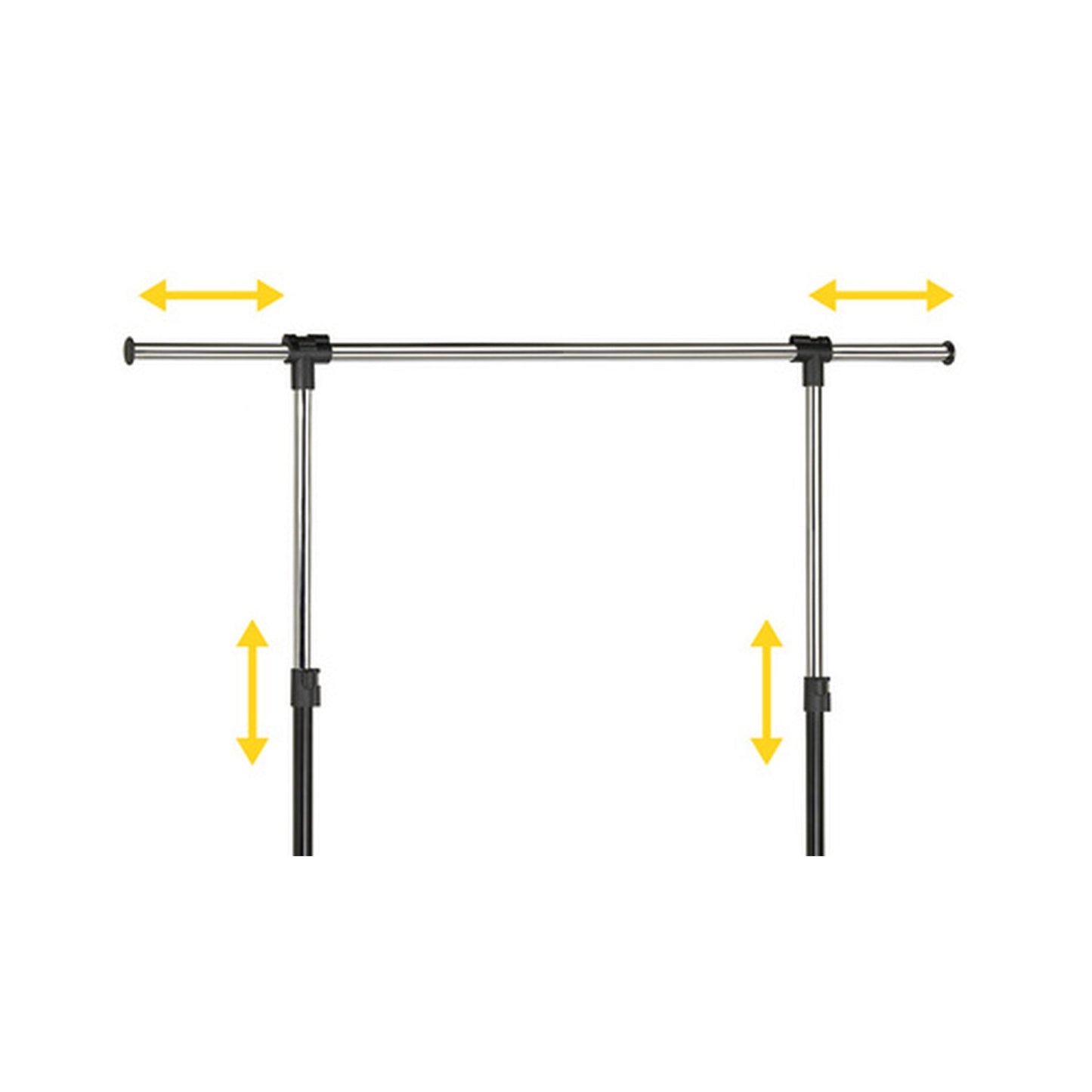 UNiLUX Vestiaire mobile EXTEND, noir / chromé
