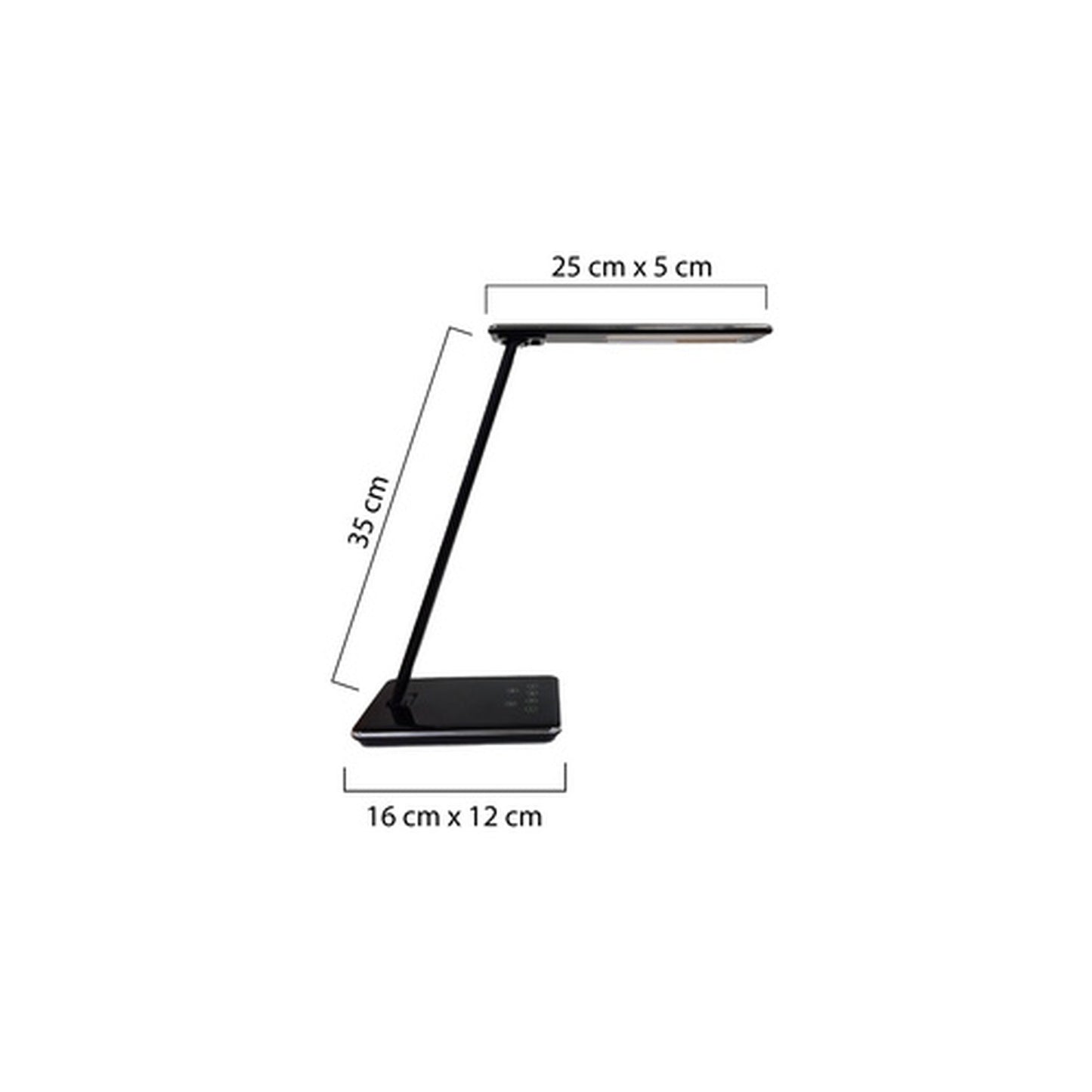 UNiLUX Lampe de bureau à LED LINKA, dimmable, noir