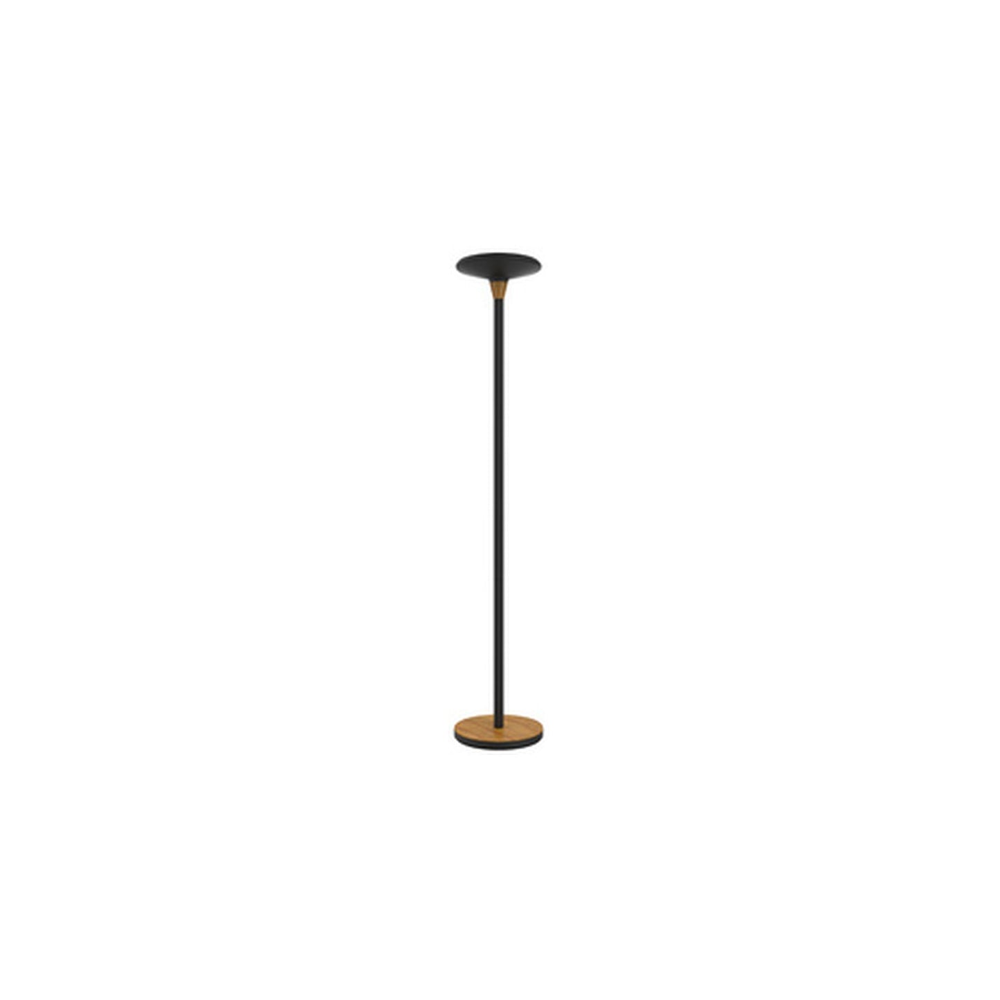 UNiLUX Lampadaire à LED BALY BAMBOO, dimmable, noir-bambou