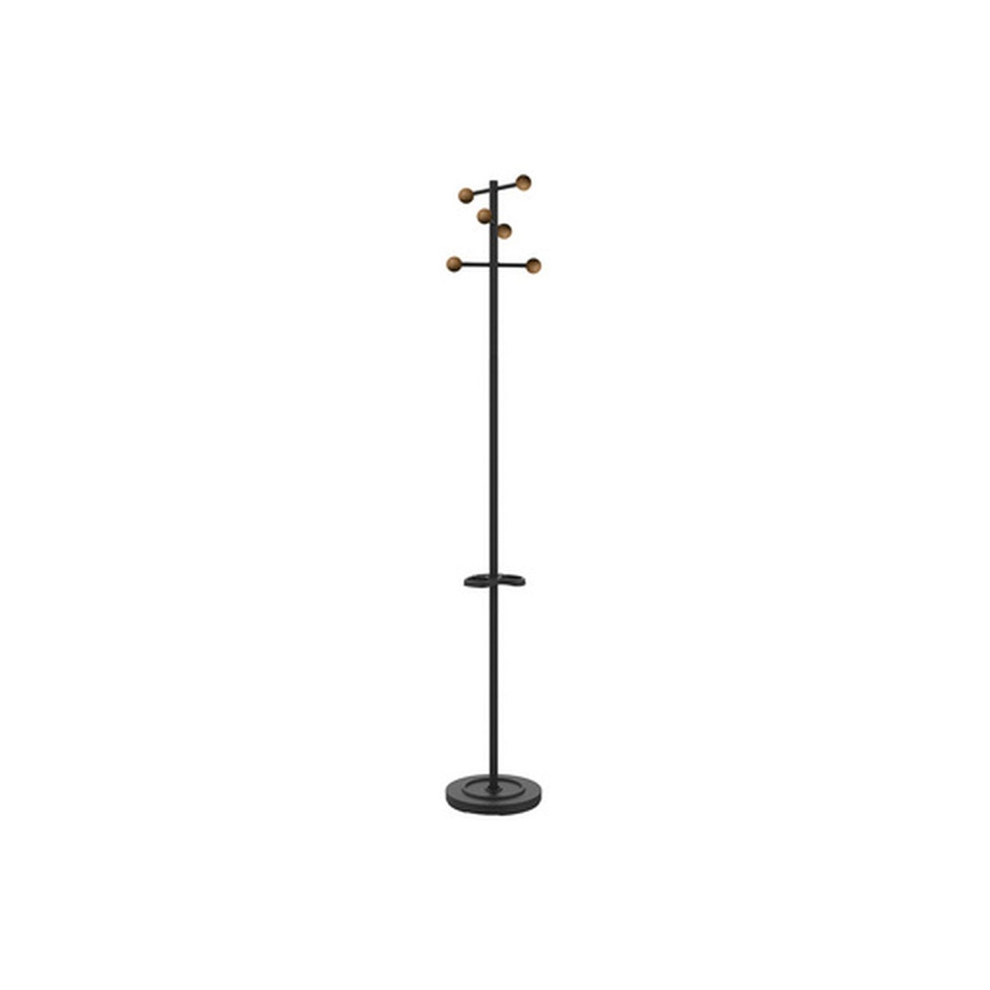 UNiLUX Portemanteau WELCOME WOOD, 6 crochets, noir