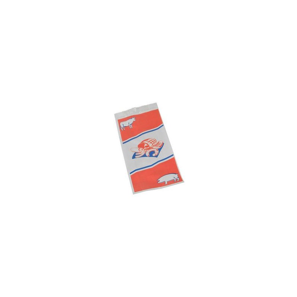 PAPSTAR Sachet à viande, imprimé bicolore, blanc