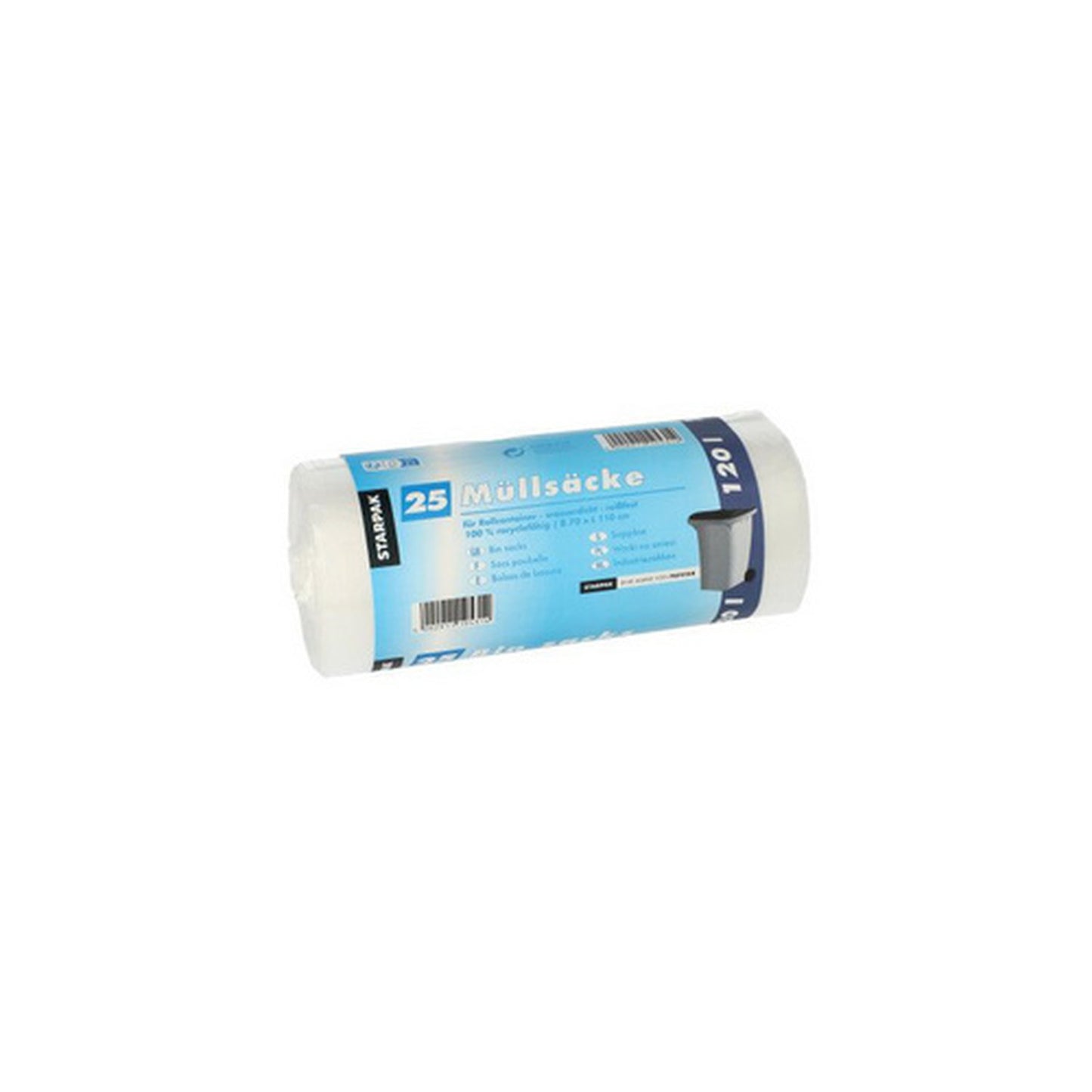 STARPAK Sac poubelle HDPE, 70 litres, transparent