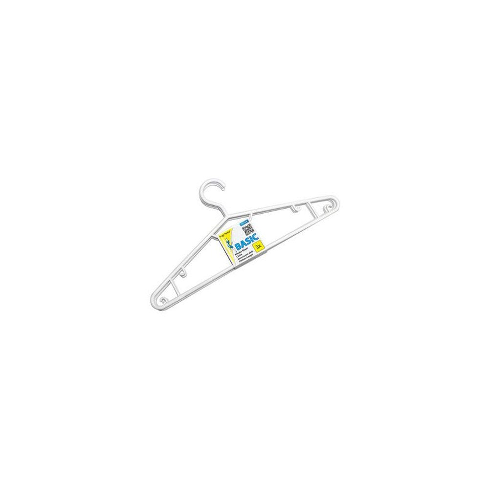 Peggy Perfect Cintre en plastique avec barre, paquet de 3