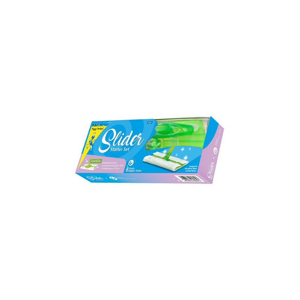 Peggy Perfect Slider Starter Set, balai + 8 lingettes