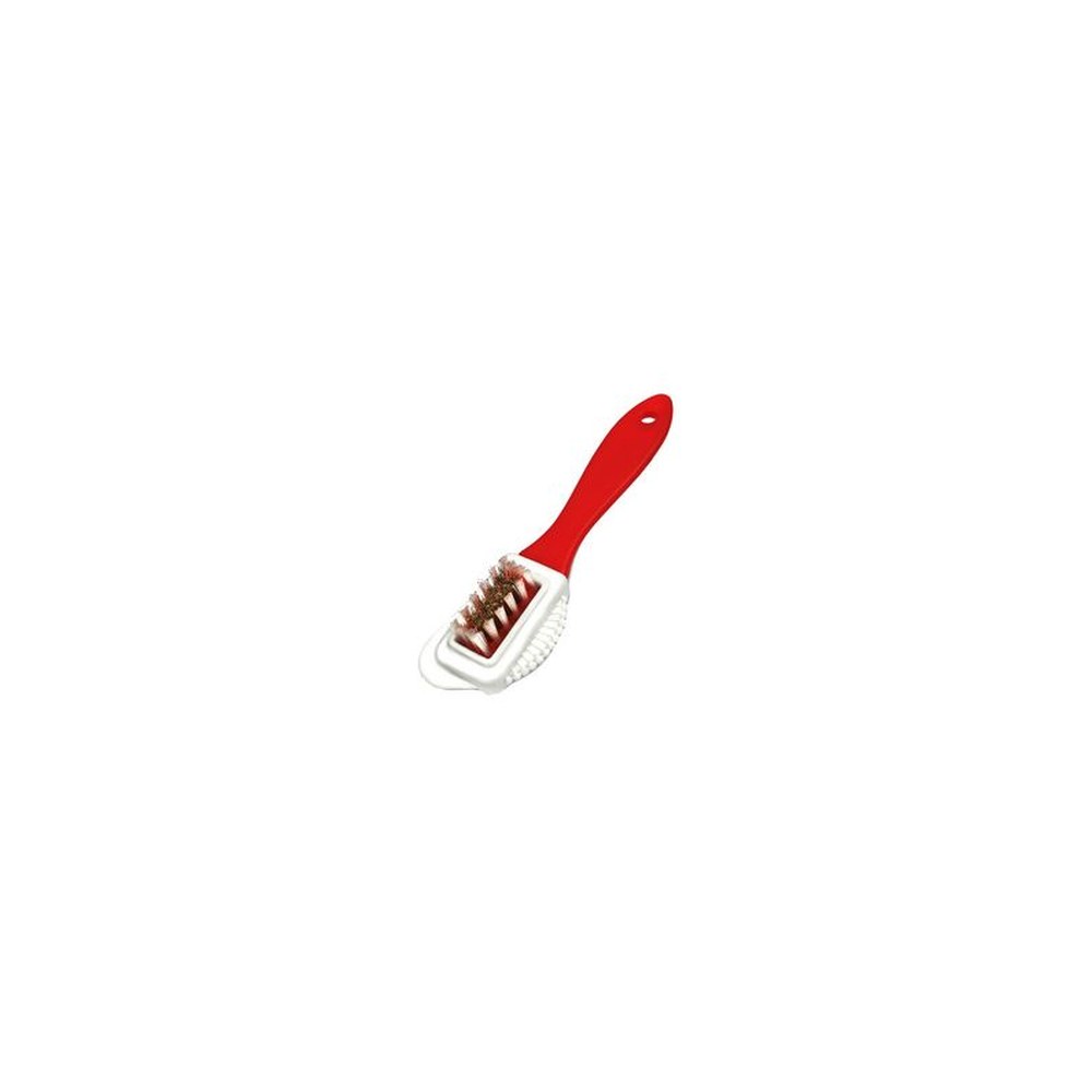 Peggy Perfect Brosse pour chaussures en daim, rouge/blanc