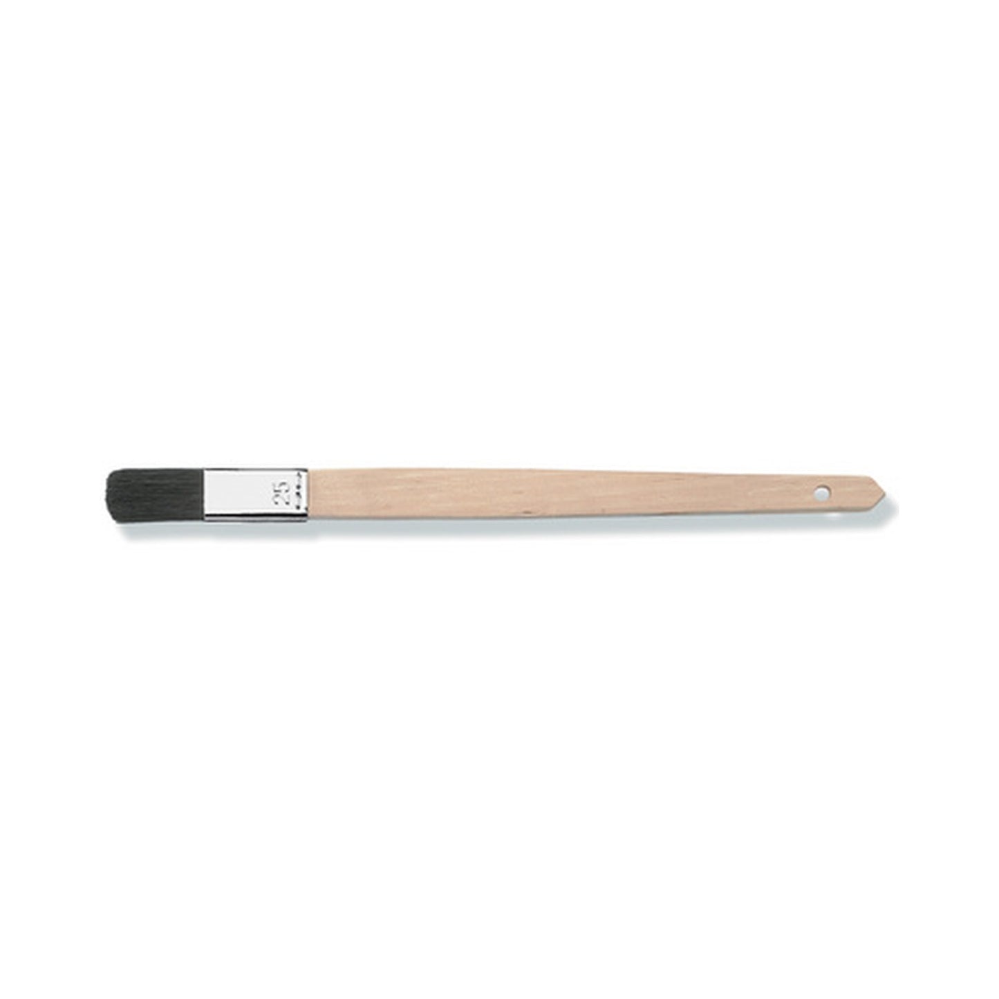 WESTEX Pinceau plat soie naturelle noire, 25 mm, droit