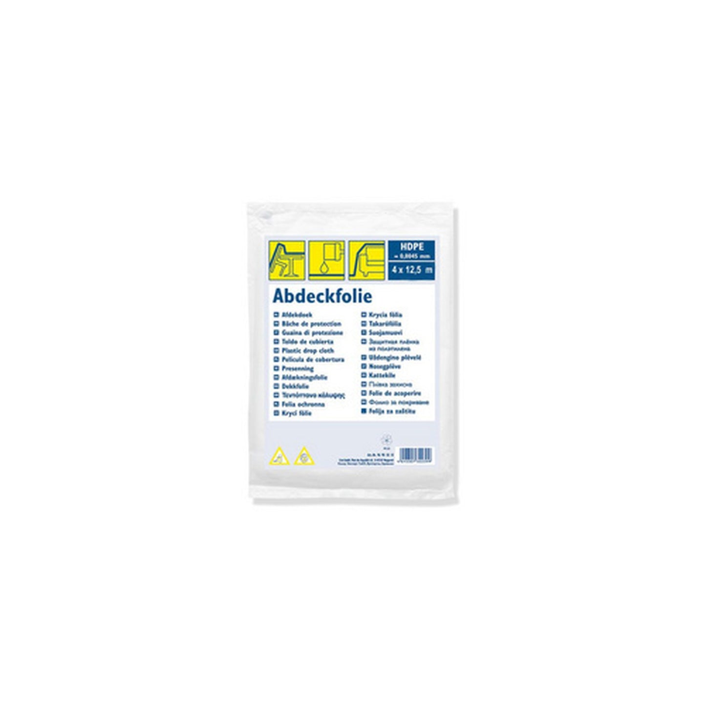 WESTEX Bâche de protection standard, HDPE, transparent
