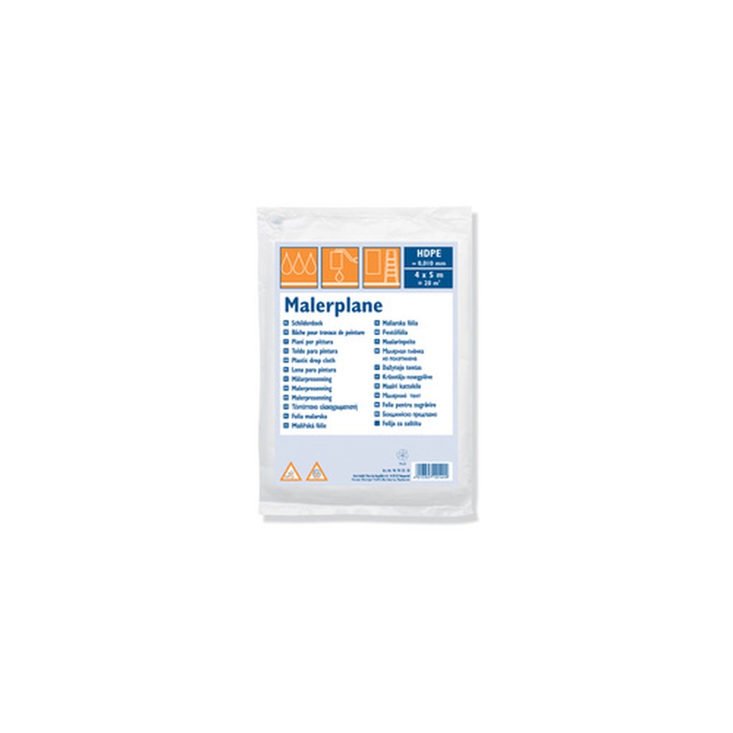 WESTEX Bâche de protection, HDPE 10 microns, transparent